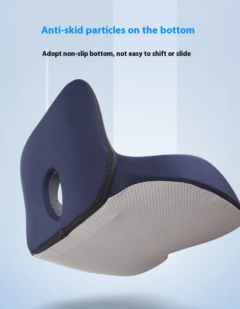 Erogonomic Memory Foam L Shaped w/ Backrest Integrated Office Seat Chair Cushion