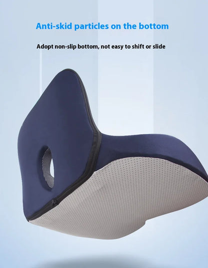 Erogonomic Memory Foam L Shaped w/ Backrest Integrated Office Seat Chair Cushion